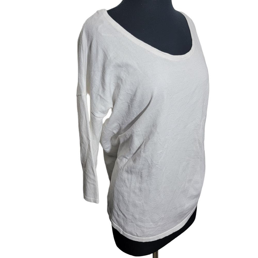 Cyrus knit top 3/4 sleeve scoop neck sz M - Picture 2 of 7